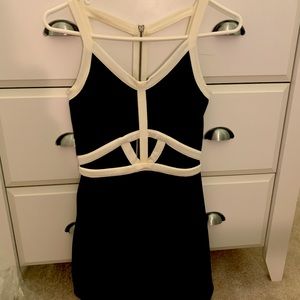 Black and white Cutout Dress